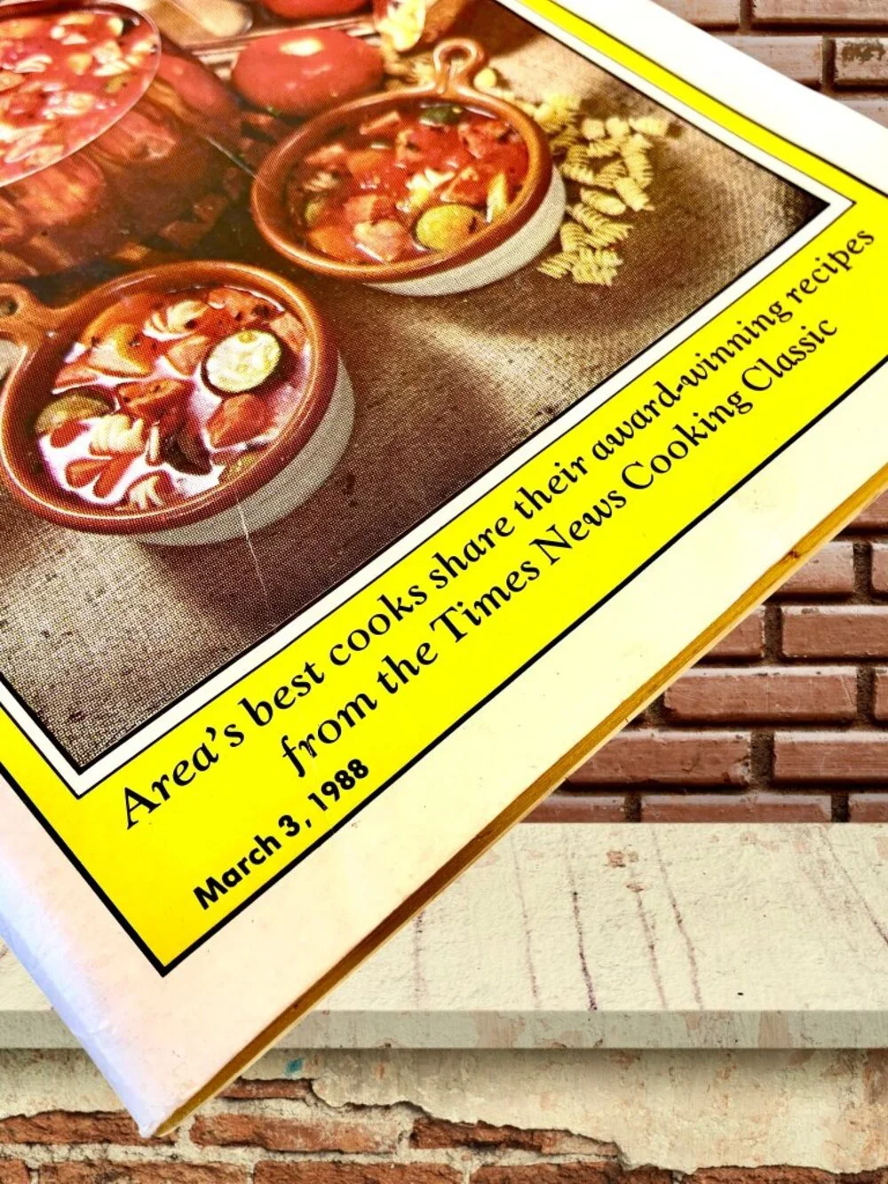 Vintage 1988 Paperback Cookbook THE TIMES NEWS COOKING RECIPE GUIDE Pamphlet
